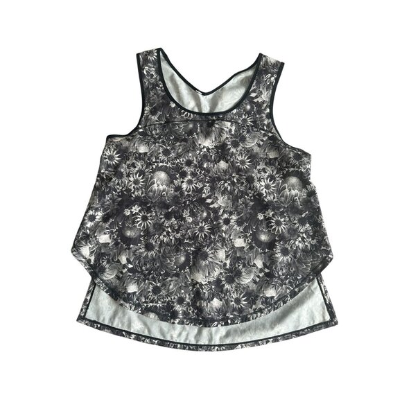 LULULEMON Floral Workout Tank Top Size 8 - Picture 2 of 6